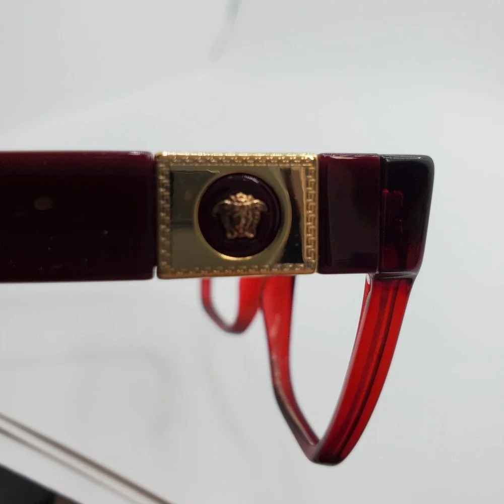Versace 3294 388 Women Eyeglasses Frame Red Maroon Cat Eye Full Rim 53-18-140 mm